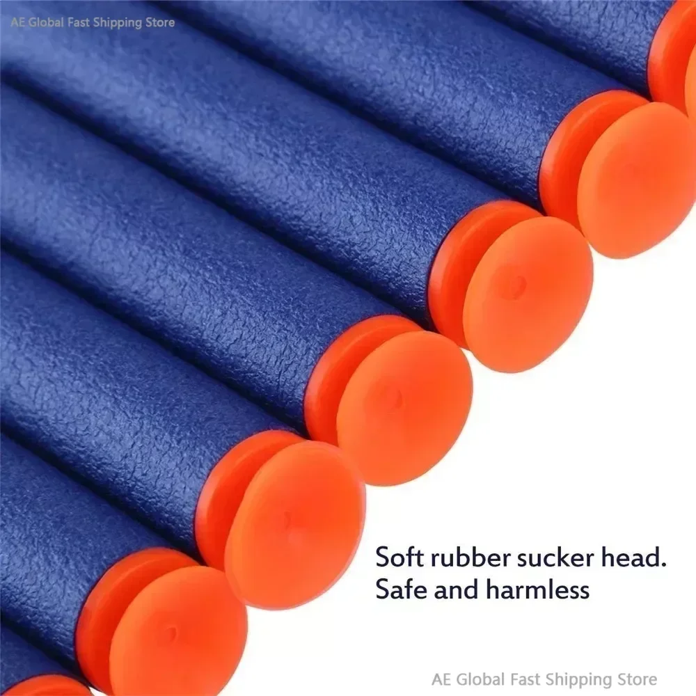 กระสุนของเล่นคุณภาพสูง 7.2 ซม. สำหรับปืนของเล่นเด็ก กระสุนสีฟ้าแบบดูดติด สำหรับปืน Nerf ซีรีส์ Blasters ของขวัญคริสต์มาสสำหรับเด็ก