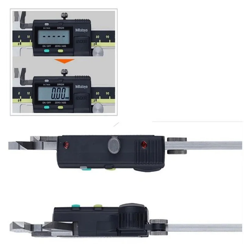 Imagem -06 - Mitutoyo Digital Caliper Absolute Polegada Métrica Range 0.001 Precisão 00005 Vernier Caliper 50019720 Aço Inoxidável