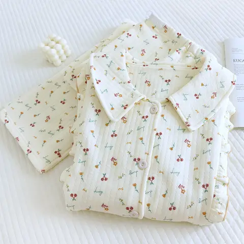 병원 속옷 세트에 대한 코튼 출산 잠옷 모유 수유 의류 봄 가을 긴 소매 출산 잠옷 Best5 병원 속옷 세트에 대한 코튼 출산 잠옷 모유 수유 의류 봄 가을 긴 소매 출산 잠옷 Best5