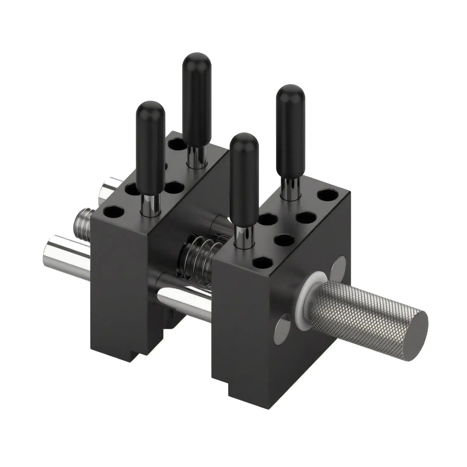 Mini Handheld Bench Vise Portable Clamping Tool Sturdy Metal Build with Knurled Grip Handle for Studio Work and Model Making