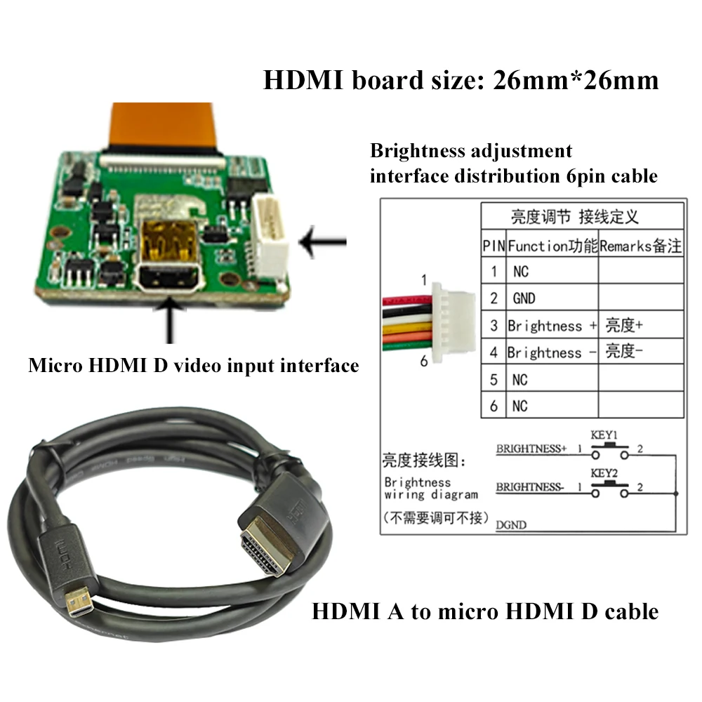 0.39 Inch OLED VR Dual Eye HD Display Viewfinder Glasses AV/CVBS/HDMI Input DIY Display Module for FPV Drone Aerial Photography