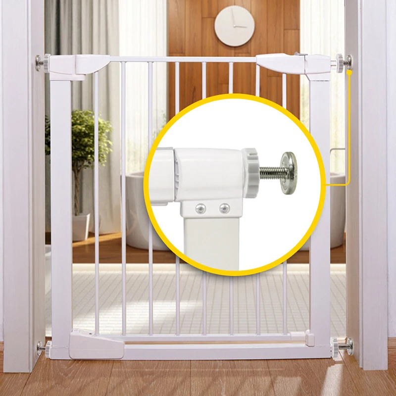 1/4pcs White M8 M10 Baby Gate Spare Kit - Pressure Fit Spindles & Screw Bolts For Safety Gates