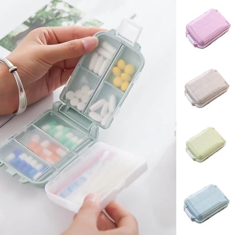 1Pc Tragbare Mini Pille Box Medizinische Kits Vitamin Pillen Box Lagerung Box Pille Container Gesundheit Reise Liefert