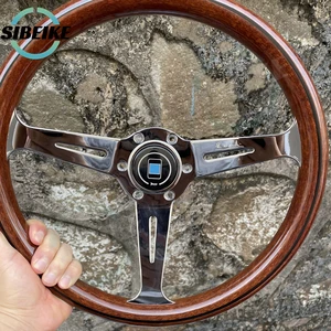 عجلة قيادة رياضية JDM-Universal ، عجلة قيادة على الطراز الخشبي ، تكلم ، سيارة ND Retro ، 14 بوصة ، 358 مم أعلى 8 مبيعات لعجلة القيادة الرياضية - رقم 5