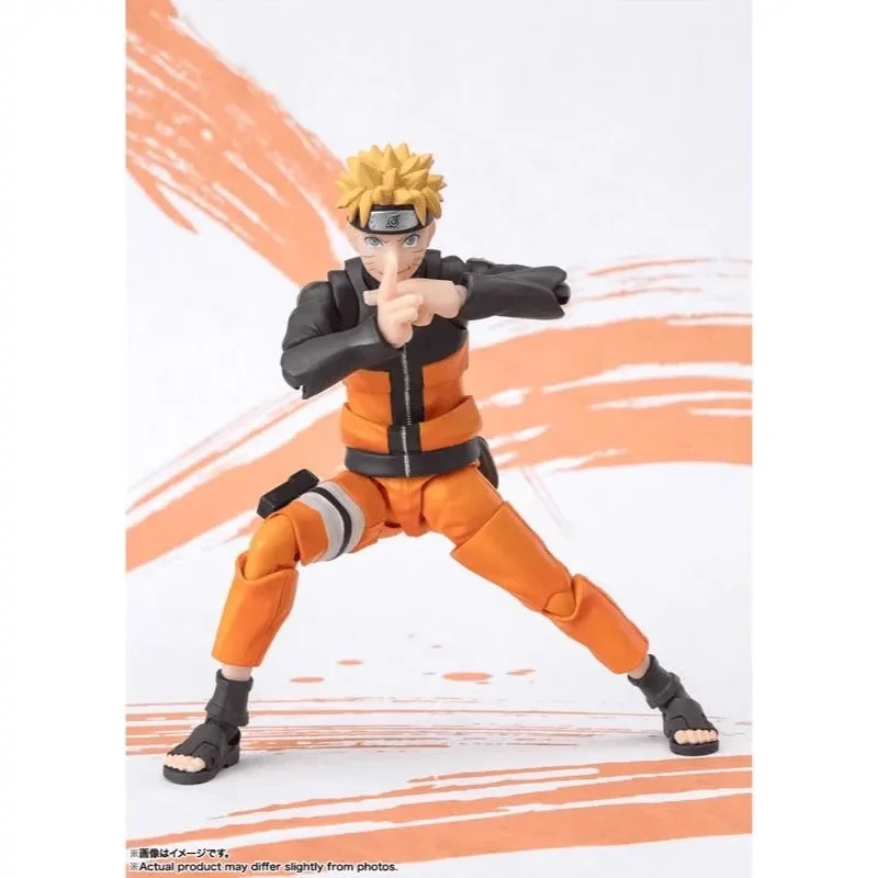 Bandai Original Genuine S.H.Figuarts Naruto Shippuuden Uzumaki Naruto NARUTOP99 Edition 14.5cm Model Action Figures Toy Gifts