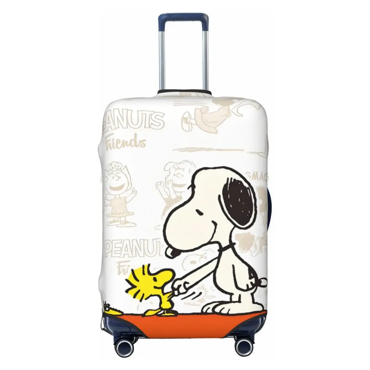 

Custom S-Snoopys Peanuts Suitcase Cover Elastic Comic Design Luggage Protective Covers for 18-32 inch