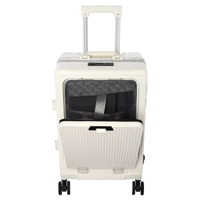 Scooter Suitcase with TSA , Aluminum Frame, and 4 PU Wheels, 14-15 Inch Laptop Compartment, 7.93 Gallon Capacity, Impact
