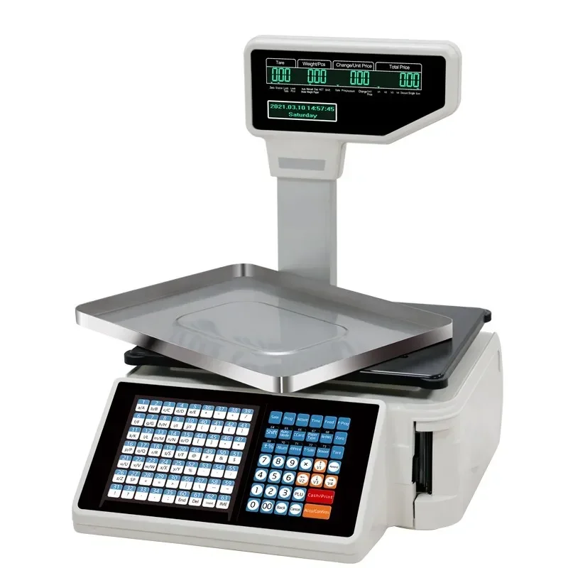 New 30kg TMA Series Cash Register Scale Electronic Barcode Label Printing Scales For Supermarket Only Supports printing labels
