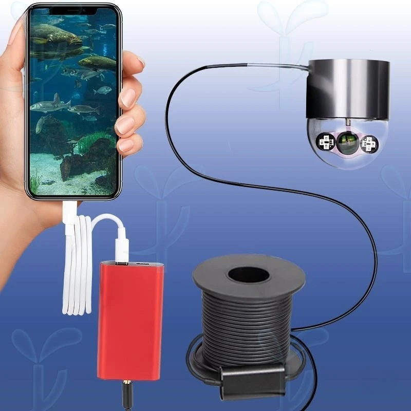 Underwater 360 degree rotating camera high definition 1080P remote control visual fish finder infrared wild fishing night vision