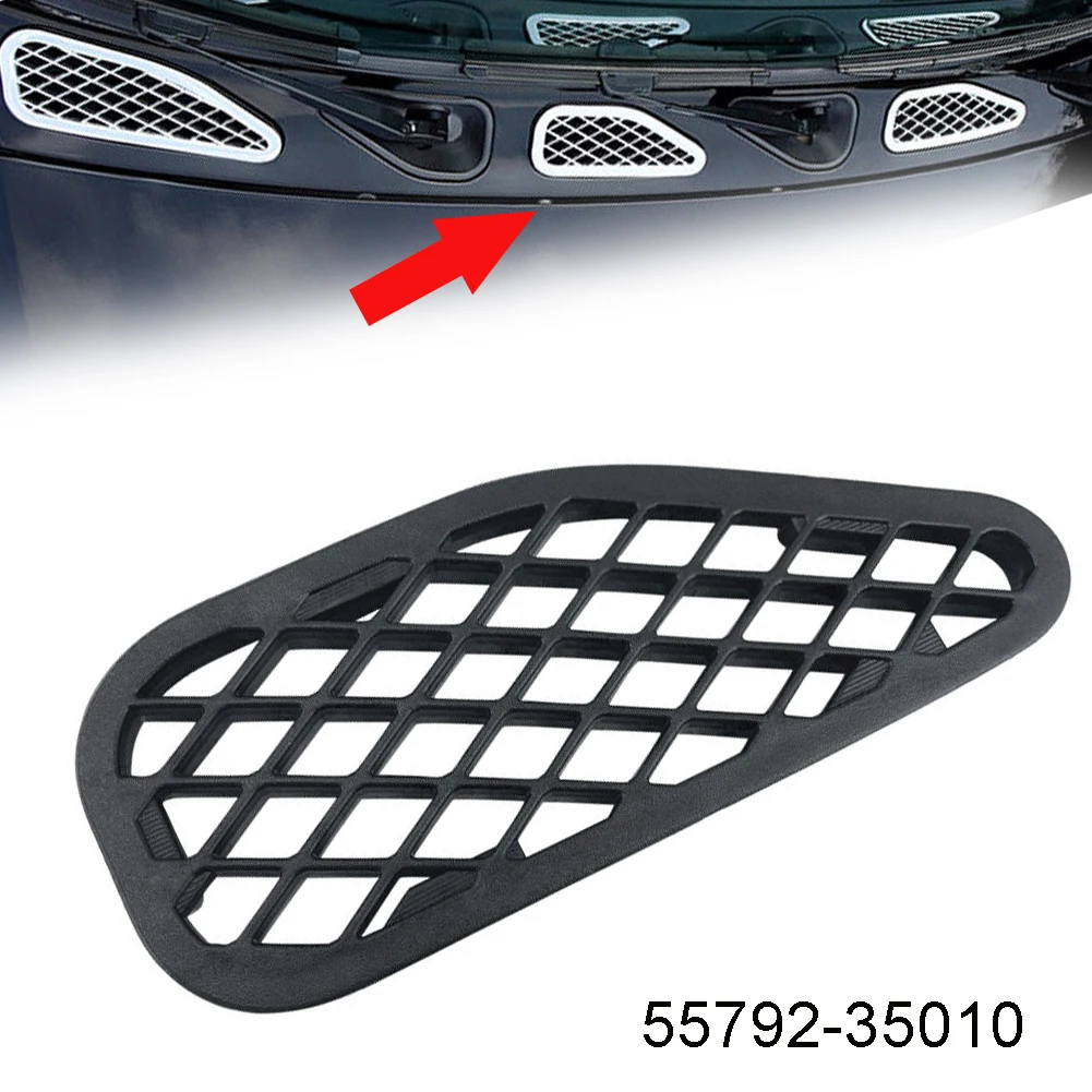 Black Car Heated Air Duct Hole Cover Hood Grille For Toyota FJ CRUISER 2007-2021 Car Decoration Accessories