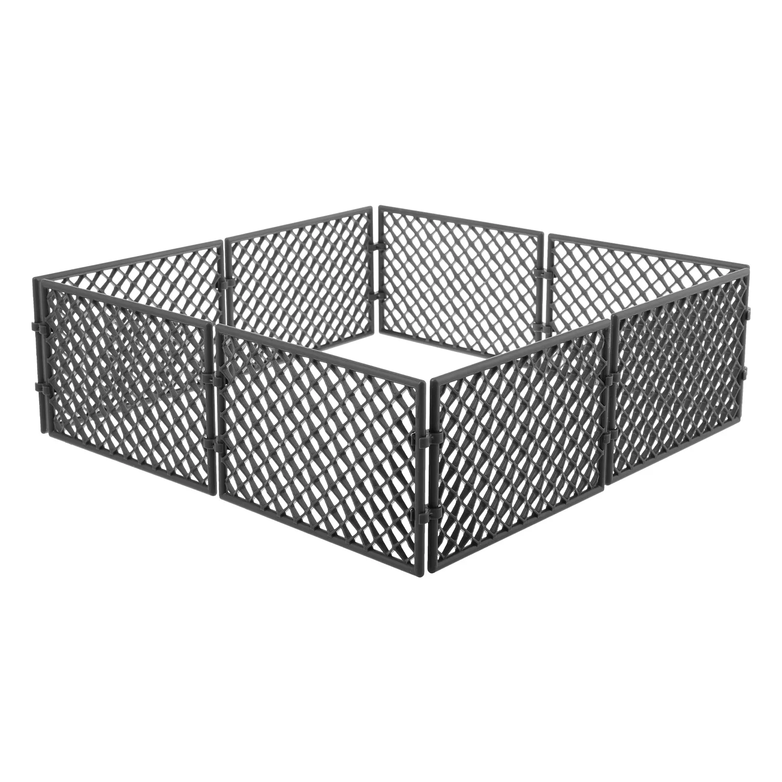 

8Pcs Mini Fence Accessory Decorative Wire for Micro Landscape Scene Layout DIY Plastic Garden Fence Constructive Toys for Kids