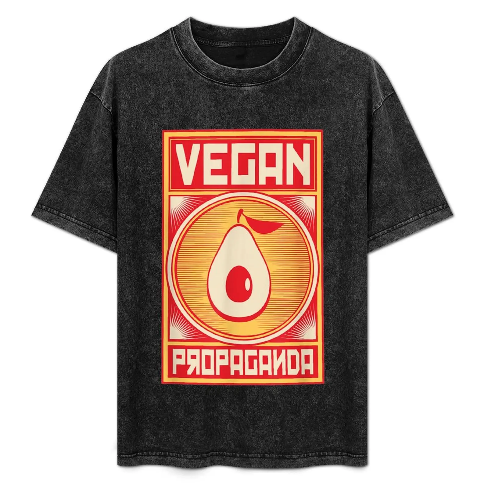 

Vegan Russian Style Propaganda Avocado Design T-Shirt shirts graphic tees valentines clothes summer tops shirts men graphic