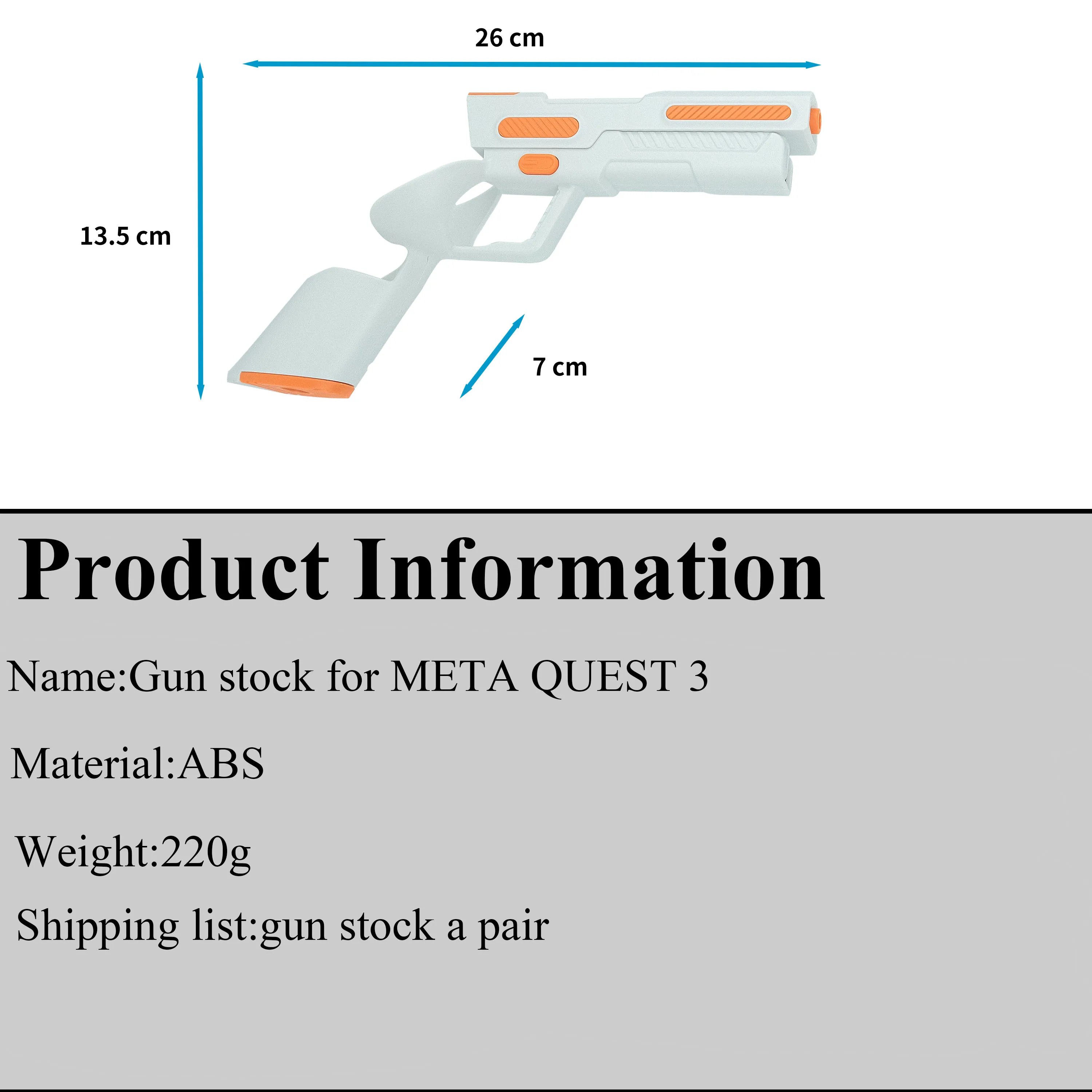 مقبض تمديد تنس الطاولة لمسدس ميتا كويست 3 ، تحسين تجربة الألعاب VR ، السيطرة على وحدة التحكم ، ملحقات التعديل التحديثي
