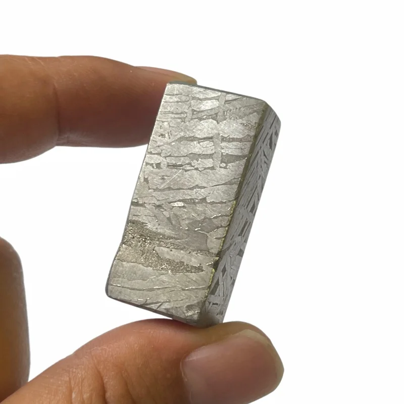 Genuine Muonionalusta Iron Meteorite Long Square Block Natural Outer‑Space Mineral For Collection Handcraft QC887