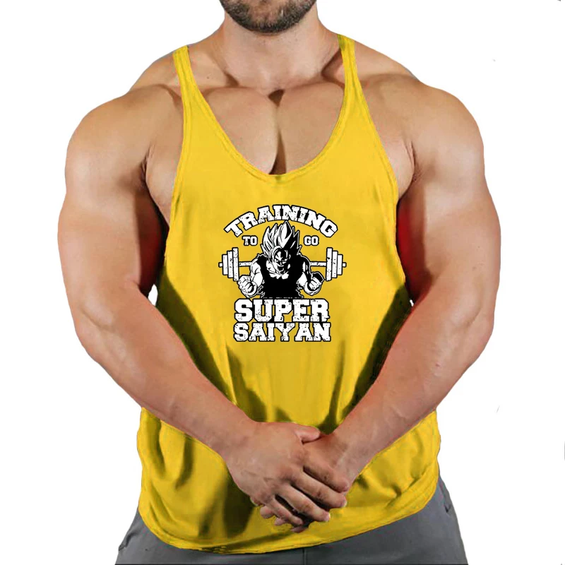 2024 New Style Jogger Gym Singlet Training Bodybuilding Tank Top Vest Shirt Sleeveless Fitness Cotton Shirt For Men Muscle Tank