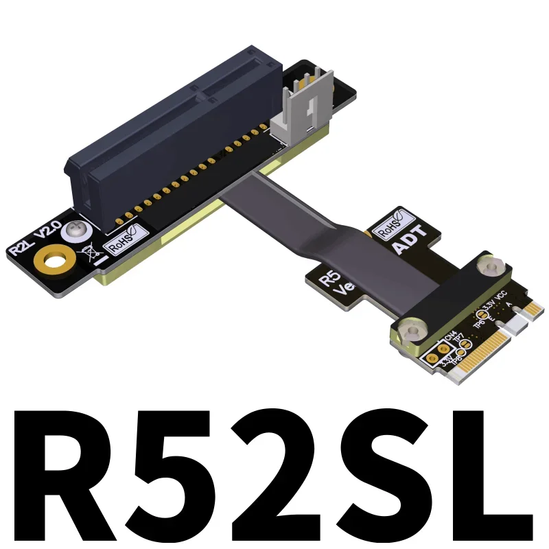 M.2 Key A.E. to PCIe x4 Extension Riser Cable for  PCIe x4 RAID Card, NVMe SSD, LAN card Capture Card to M.2 A.E extender