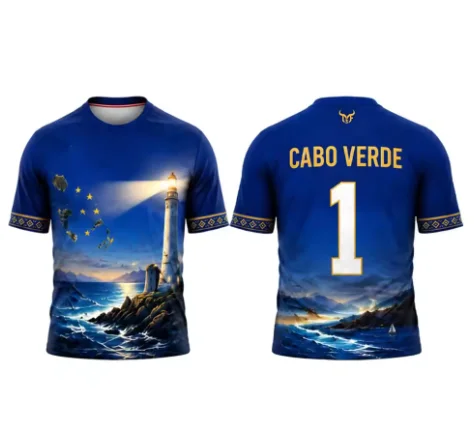 2026 New Cape Verde Flag Landscape Print Jersey Men's Quick-drying And Breathable Sports Soccer T-shirt Unisex Street Casual Top