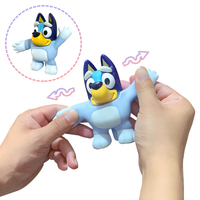 Bluey Three Times Its Length Stretchable Super Elastic Soft Rubber Anime Doll Interesting Decompression Children's Toys Gift