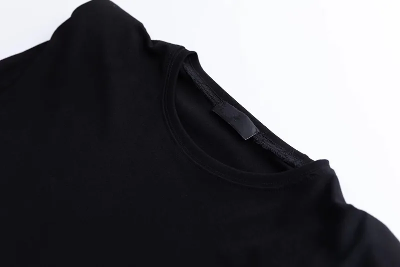 Withered Ins Fashion Blogger Shoulder Pad Harajuku T shirt Women Pure Cotton Simple Vintage Summer tshirts Women Tops