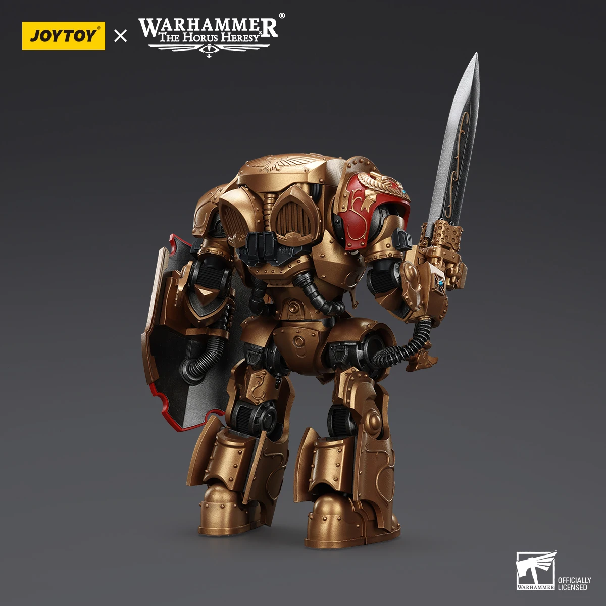 JOYTOY Warhammer The Horus Heresy Legio Custodes Action Figure Contemptor-Galatus Dreadnought Figurina mobile congiunta Modello anime