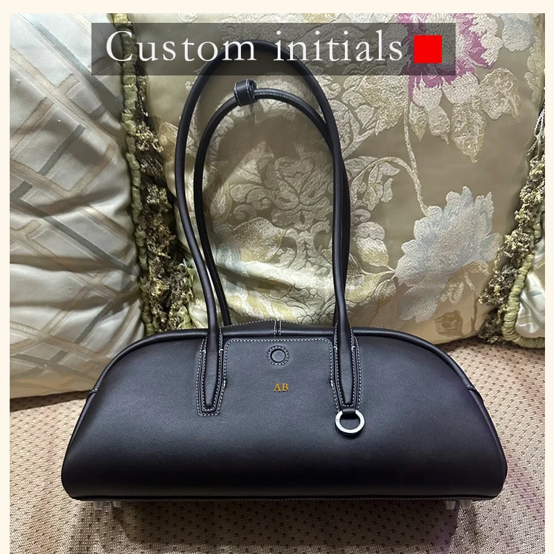Custom Initials Bags For Women Luxury Designer Handbags And Purses 2025 New In PU Button Top Handle Long Strip Underarm Shoulder