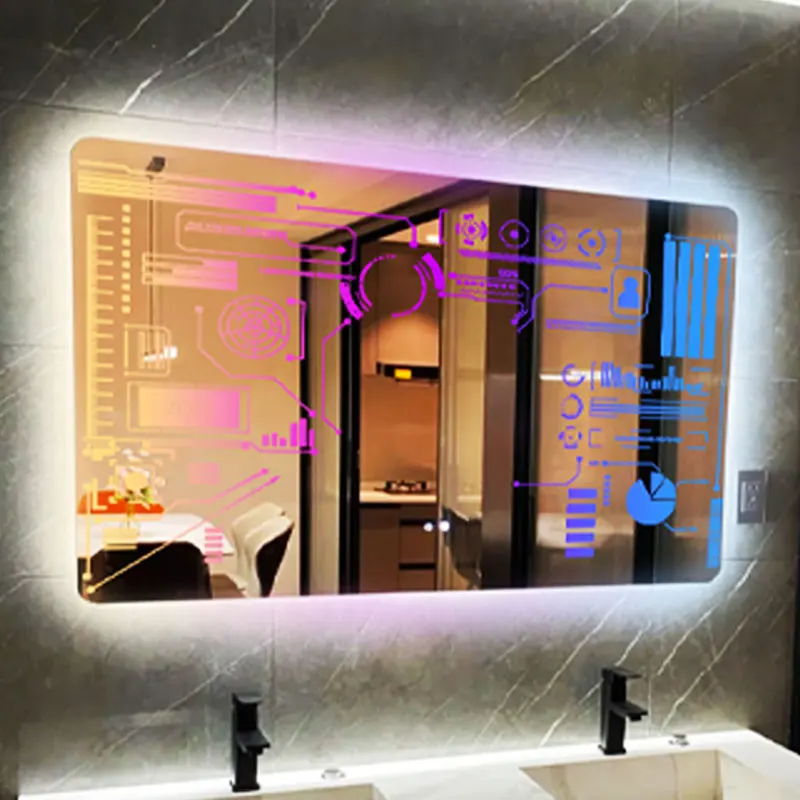 

Mirror Light Personalised Words Acrylic Mirror Wall Decor LED Light Wall Lamp Custom Name Neon Sign Anniversary Gift Room Decora