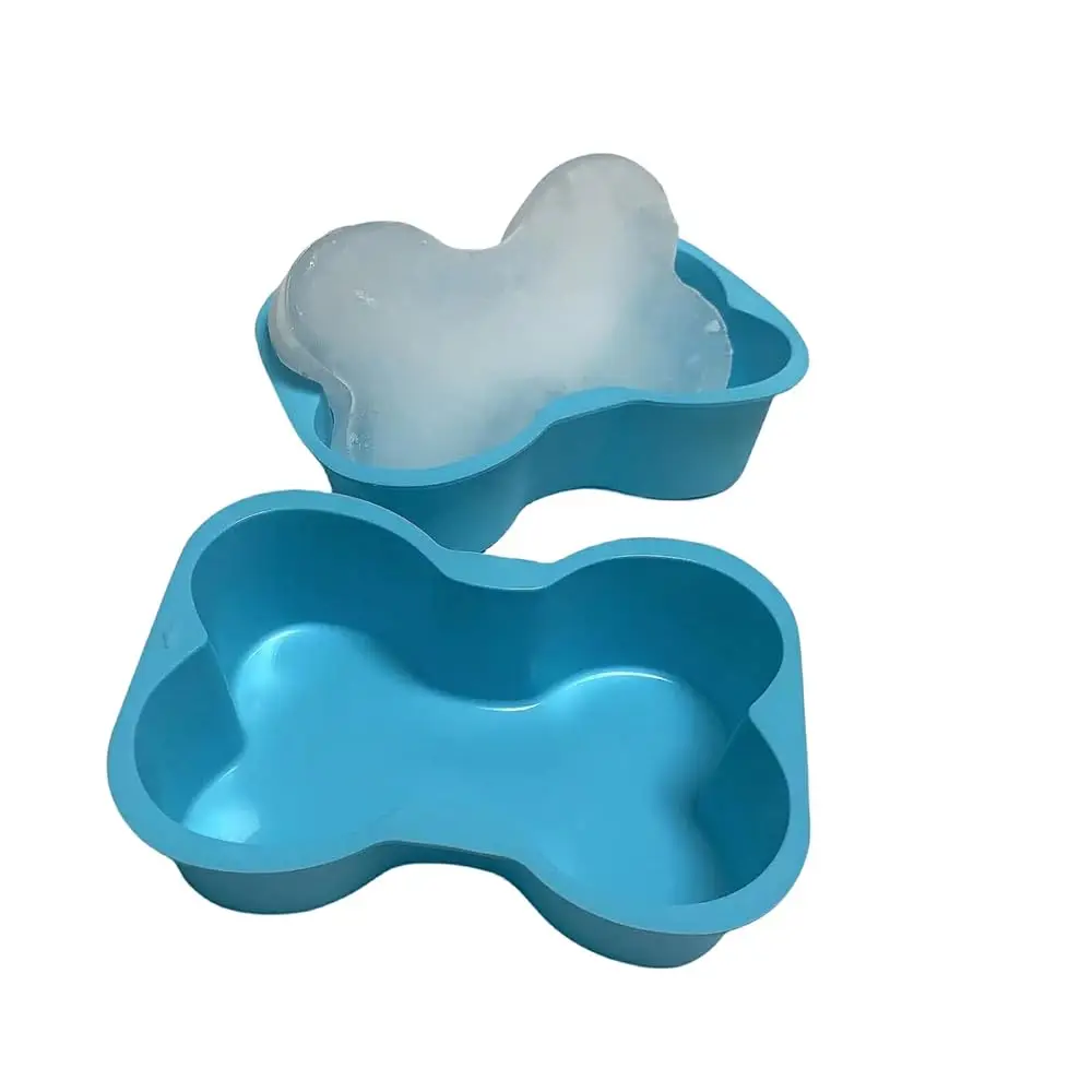 

Формы для льда в форме костей для домашних животных, большие силиконовые формы для льда для купания собак и охлаждения поросят, прочные формы для ледяных ванн