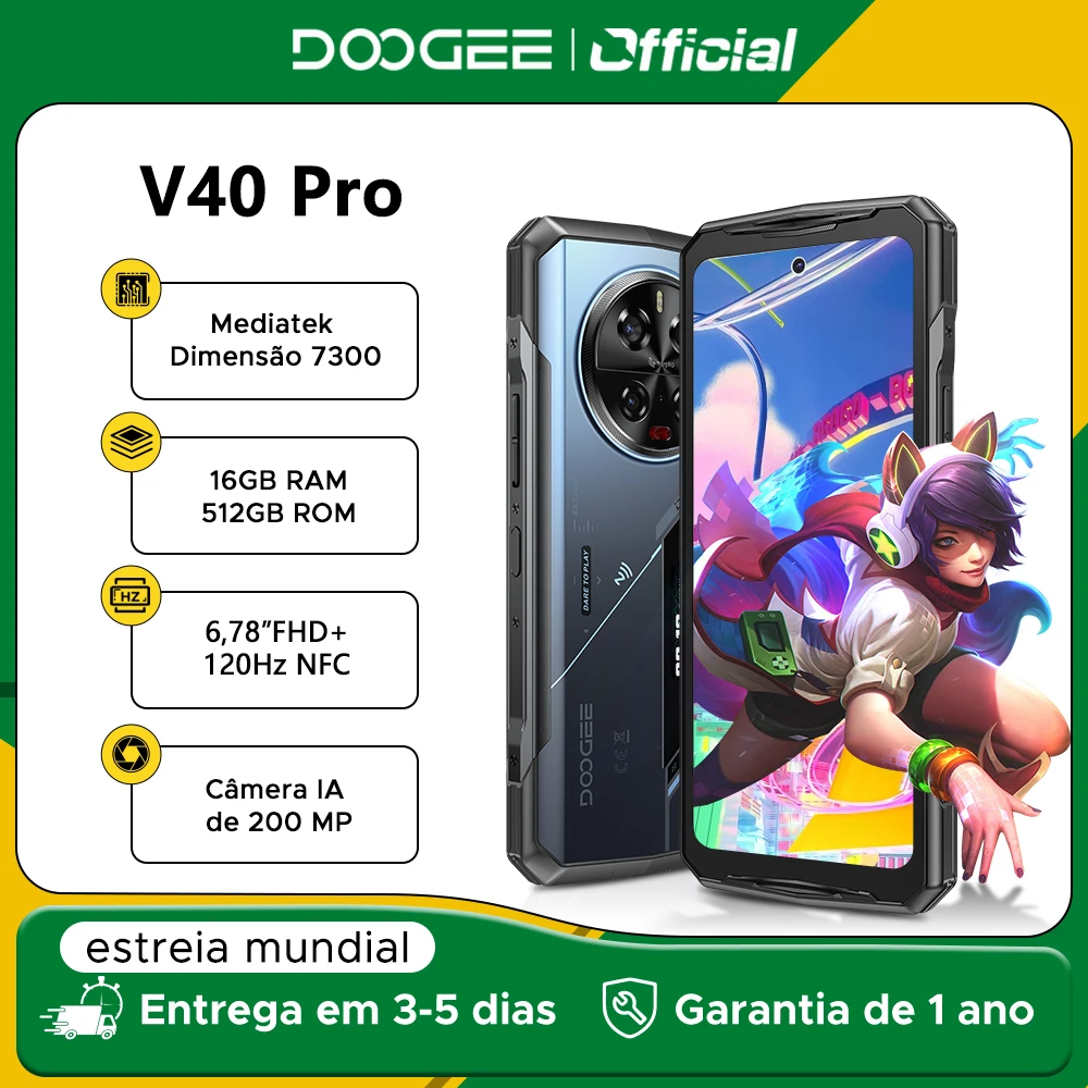 DOOGEE V40 Pro 5G Rugged Phone 6.78