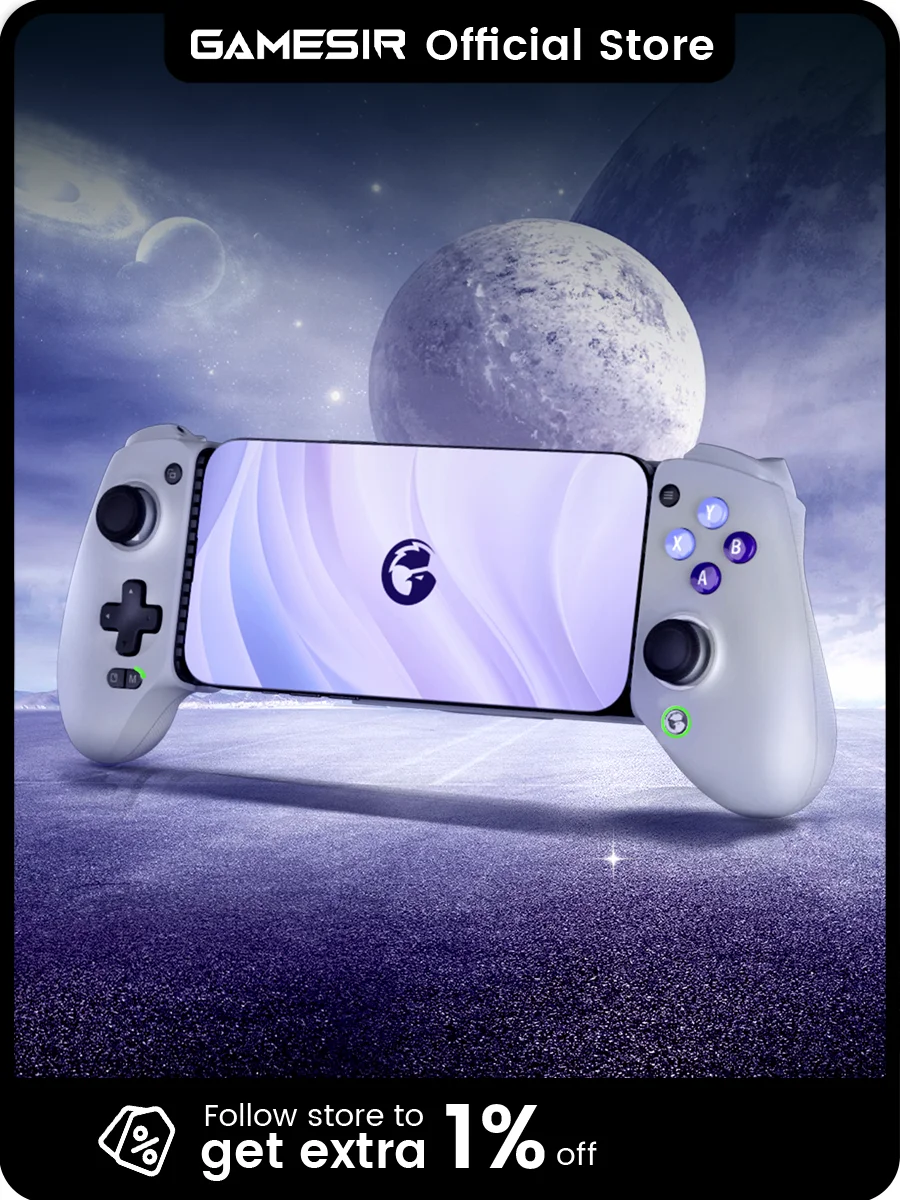 GameSir G8 Galileo Kabelgebundener mobiler Gaming-Controller mit Hall-Effekt-Joysticks und -Triggern, Zero-Delay-Gamepad für iPhone 15-Serie und Android-Geräte