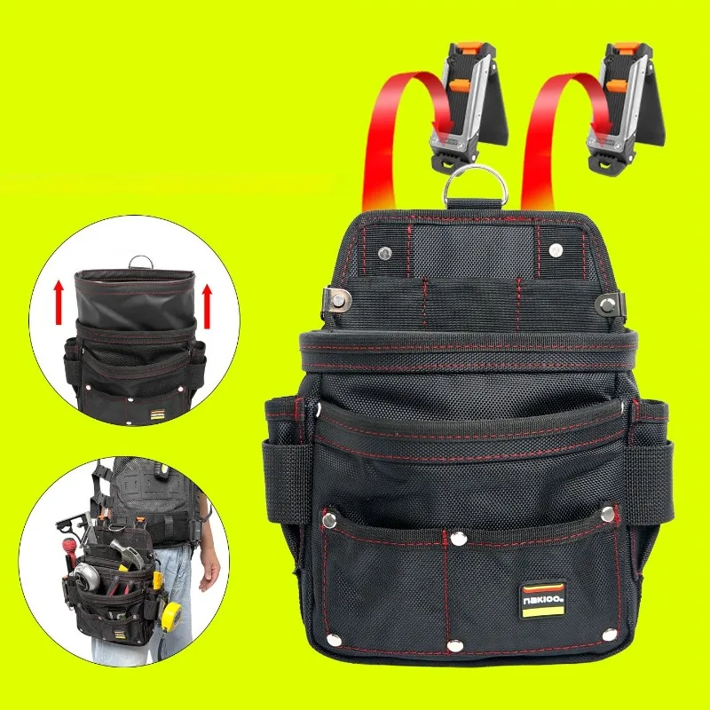 Waist Hang Tool Bag Woodworking-specific Tool Waist Bag Oxford Cloth Portable Hanger Pouch Large Capacity Organization Bags