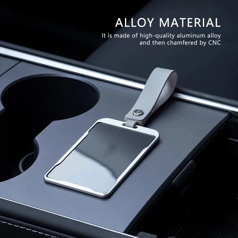

New Aluminum Alloy For Tesla Model 3 Model Y Car Card Key Holder Protector Case Cover Full Cover Accessories