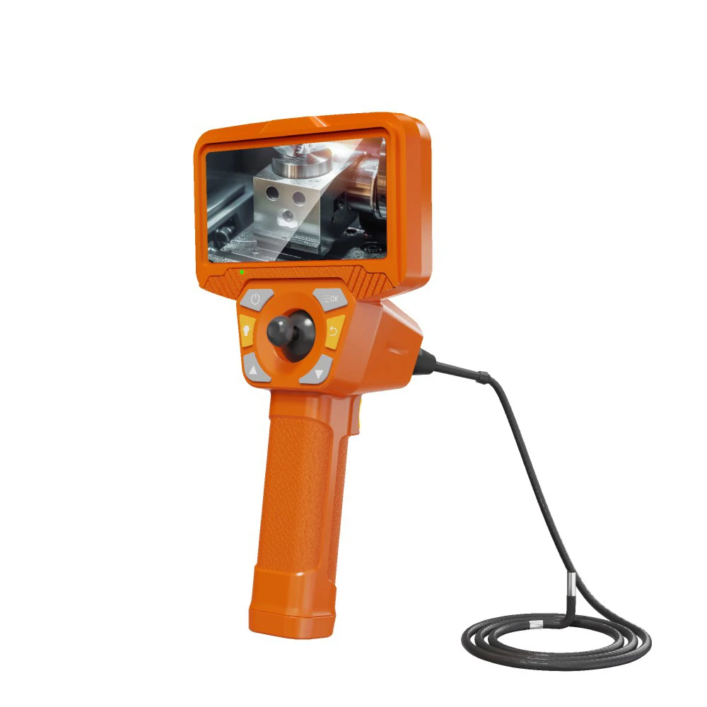 Joystick Industrial Videoscope HD 4mm Borescope Camera,Industrial Endoscope Camera, 5'' LCD Screen WIFI Function Borescope