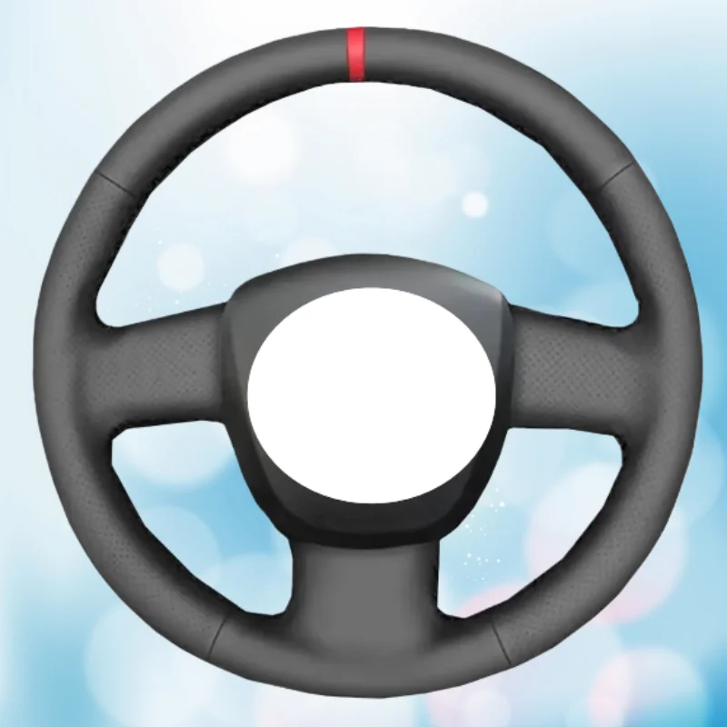 Housse de volant personnalisée antidérapante en cuir artificiel DIY pour Audi A3, A4 B7 Sportback, A6 C6, S4 Avant, accessoires intérieurs 8P