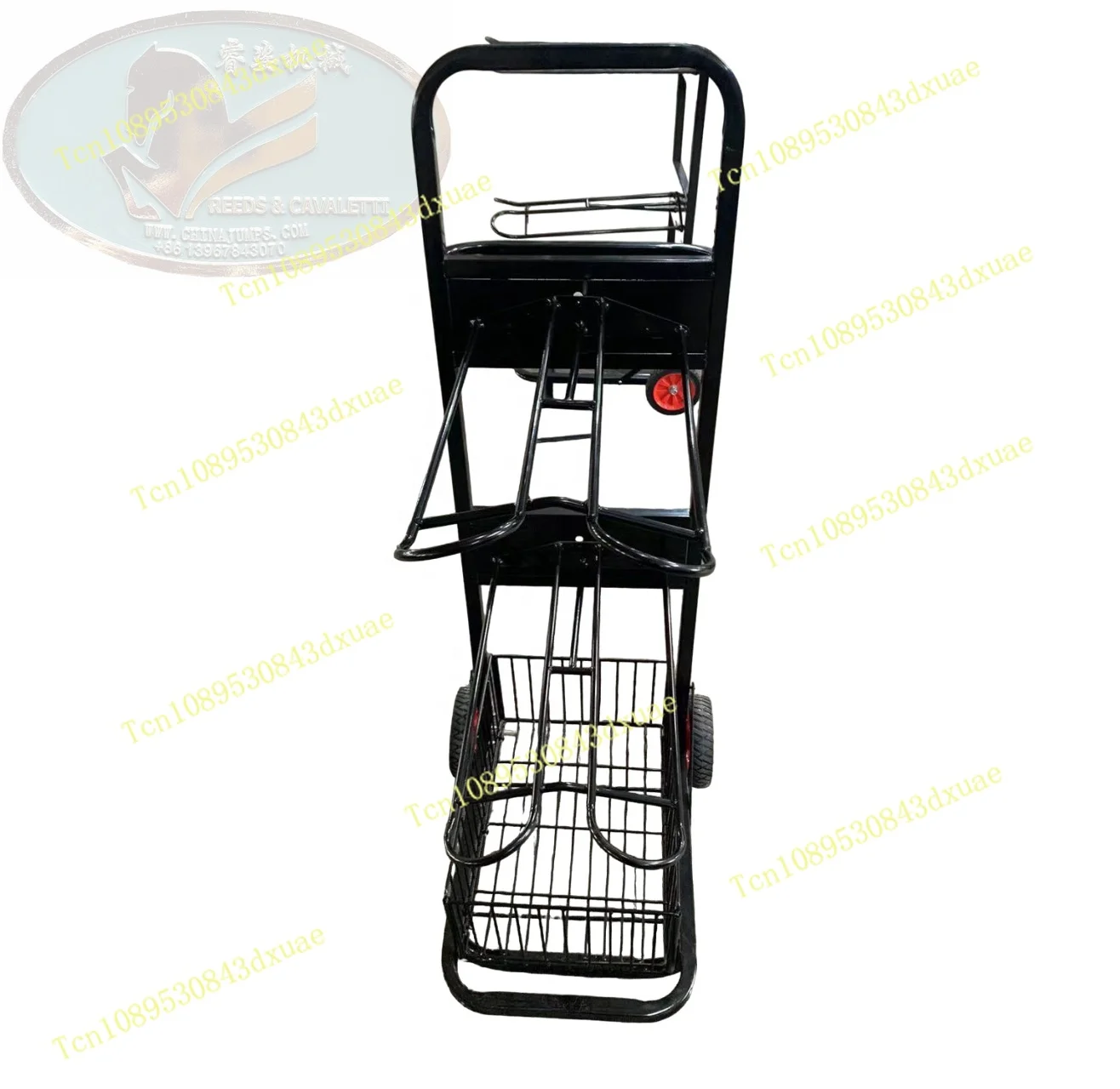 Square Tube Horse Saddle Rack Trolley Design for Convenient Horse House Management