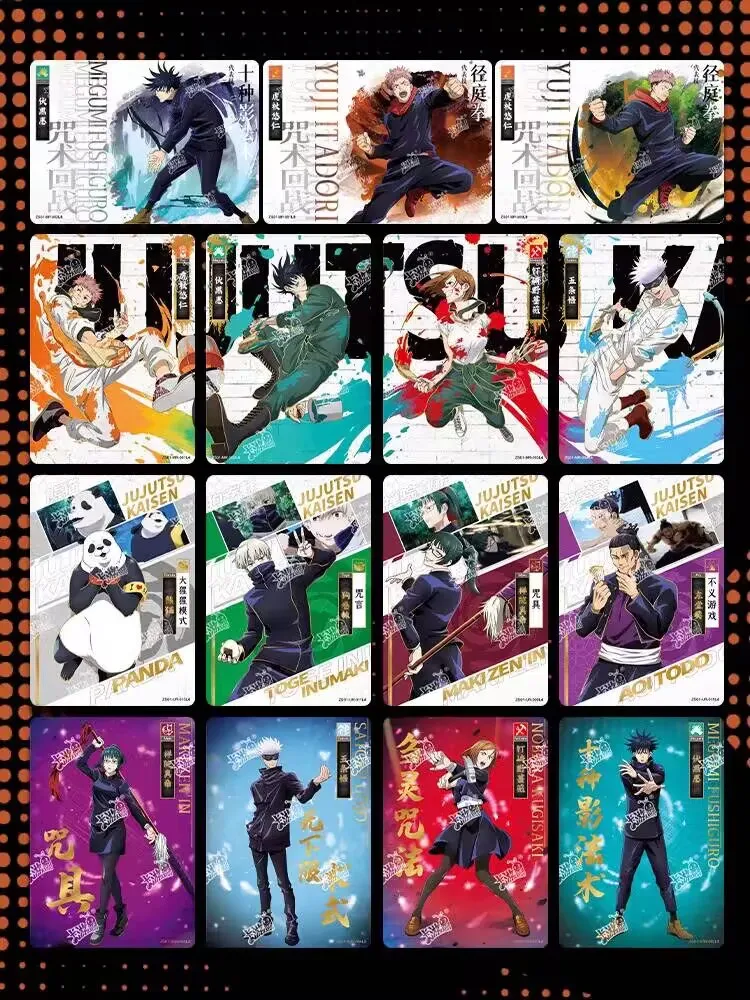 Original KAYOU Anime Jujutsu Kaisen High School Edition Itadori Yuji Kugisaki Nobara Collection Cards Toys Children\'s Gifts