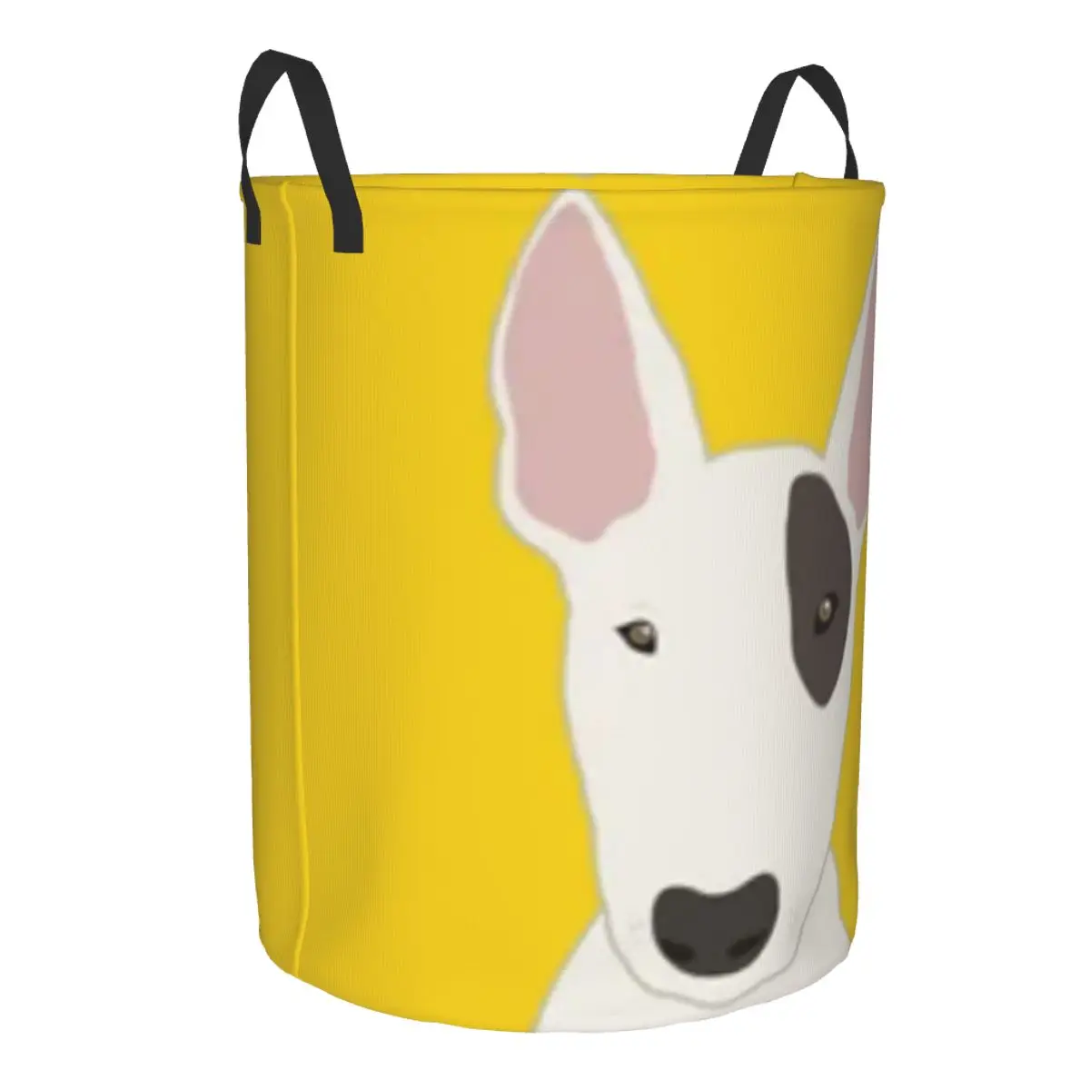 Waterproof Storage Bag Bull Terrier Dog Household Dirty Laundry Basket Folding Bucket Clothes Organizer