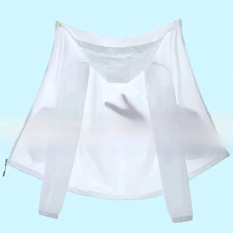 Ice Silk Cool Feeling Sonnenschutzkleidung Herren Sommer dünne atmungsaktive lange Sve Oberbekleidung für Arbeit und Outdoor-Aktivitäten...