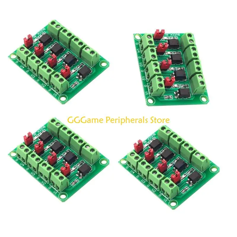 

U55B 4 Channel Control Board Featuring Optocoupler Isolation And Output Level Selection For Electronic Components