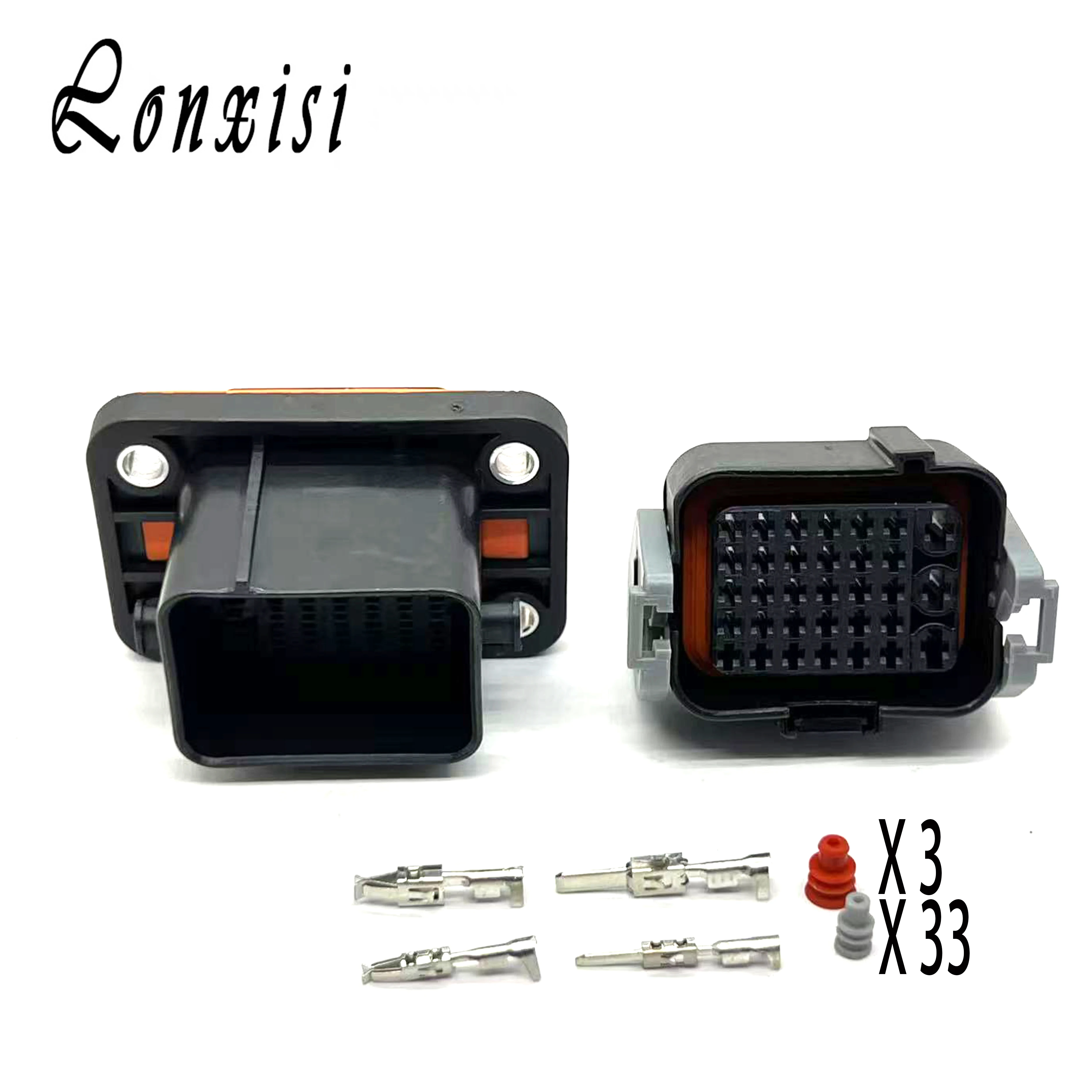 

1/5/10/20 Sets 33 Pin Automobile 1332800FB 1332800MB Connector Waterproof Male Female Plug DJ7331-1.5-3.5-11/21