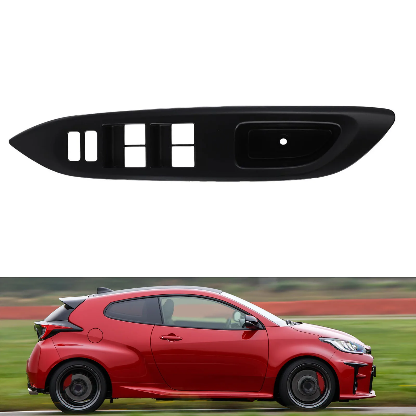 Easily Replace Your Old Bezel with This New Black Master Power Switch Cover Designed For The For Toyota Yaris (06 16)