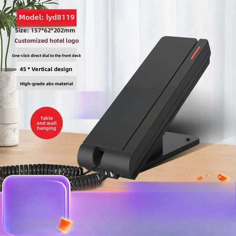 Landline Wall-mounted Table Dual-purpose Hotel Room Dedicated Fixed Telephone Incoming Call Internal Sub-number Storage