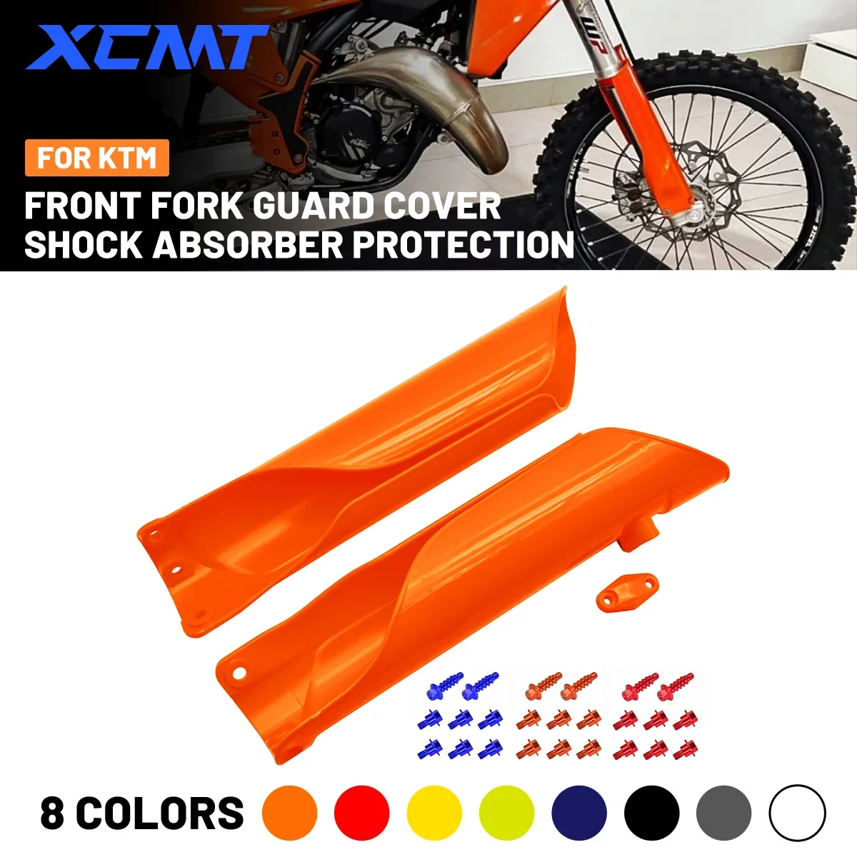 

2024 Front Fork Guard Cover Shock Absorber Protection For KTM SX XC XCF EXC Husqvarna FC TC EC EX 85-500 Motocross Accessories