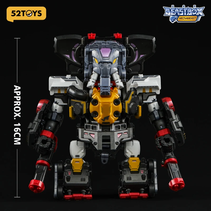 52TOYS MECHABEAST BMM-01 PSYCHOTRAIN Deformação Robot, Conversão em Mecha e Cubo, Figura de Ação, Presente Colecionável