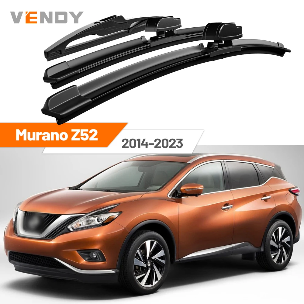 

For Nissan Murano Z52 2014-2023 2015 2016 2017 2018 2019 Front & Rear Windshield Wiper Blades Windscreen Wipers Set Accessories