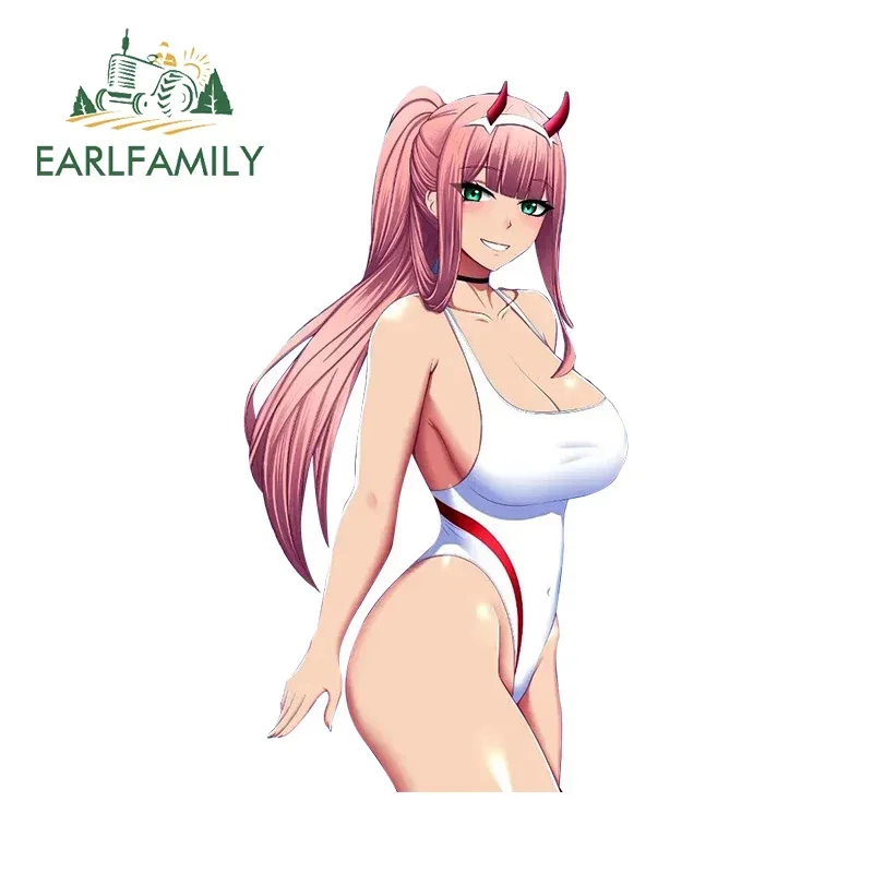 

EARLFAMILY 13 см X 7 см для Zero Two 02 Waifu сексуальный купальный костюм автомобильные наклейки водостойкие милые наклейки устойчивый к царапинам солнцезащитный крем Декор