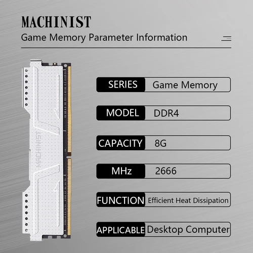 Imagen 2 del producto MACHINIST X99 Kit 8GB 16GB 32GB DDR4 memoria Xeon RAM escritorio 2666MHz y servidor 2133MHz 2400MHz 3200MHz con disipador de calor