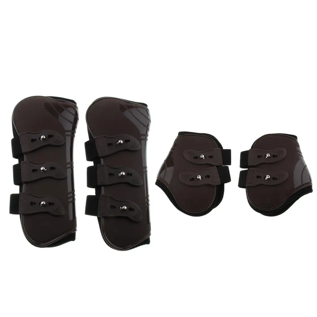 Botas de pata de caballo traseras, protector de tendón, cubierta ecuestre, talla universal