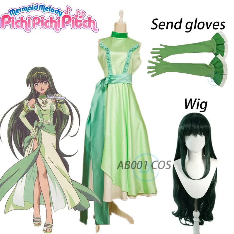 

2025 Anime Melody Pichi Pitch Toin Rina Cosplay Costume Princess Dress Brand New For Replica Carnival Party Halloween RQR67