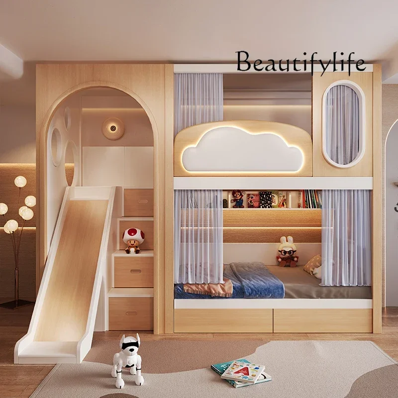AV Storage Normal Loft Kids Beds Double Decker Simple Custom Design Children Beds Princess Playpen Camas Infantiles Furniture Ho