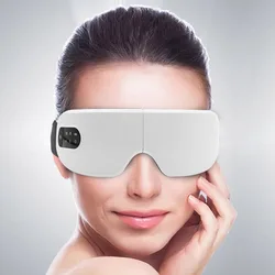 Smart  Electric Eye Massager Air Pressure Hot Compress Massage Glasses Foldable Bluetooth Music Eyes MassageUSB Rechargeable